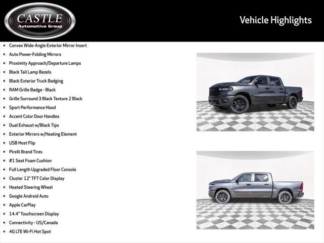new 2025 Ram 1500 car, priced at $55,249
