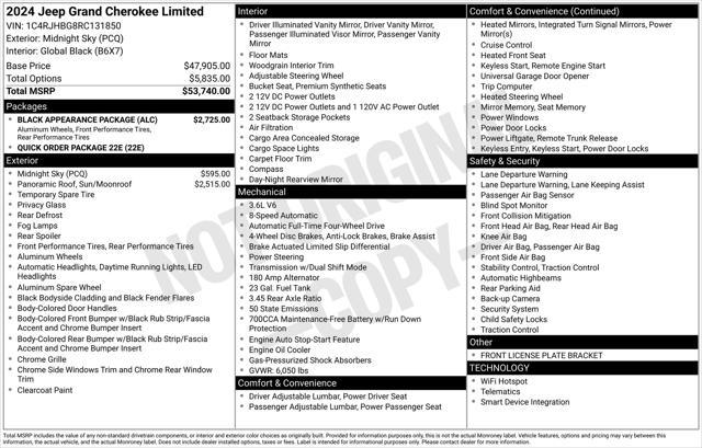 new 2024 Jeep Grand Cherokee car, priced at $43,977