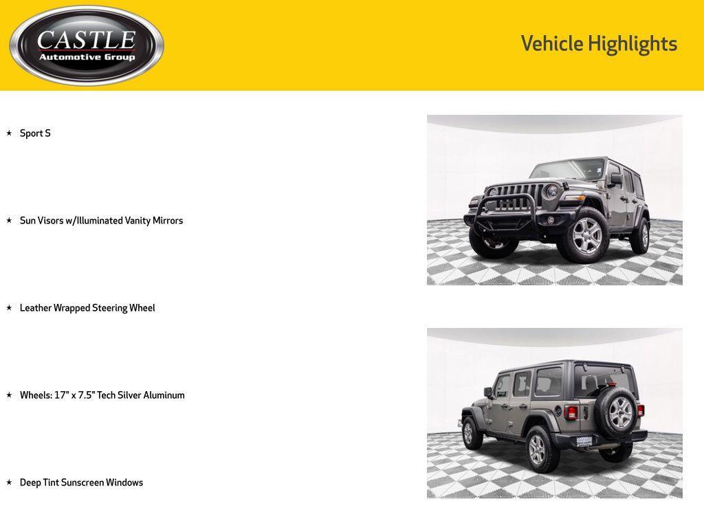 used 2021 Jeep Wrangler Unlimited car, priced at $24,977