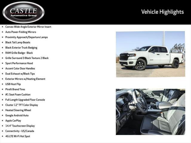 new 2025 Ram 1500 car, priced at $59,871