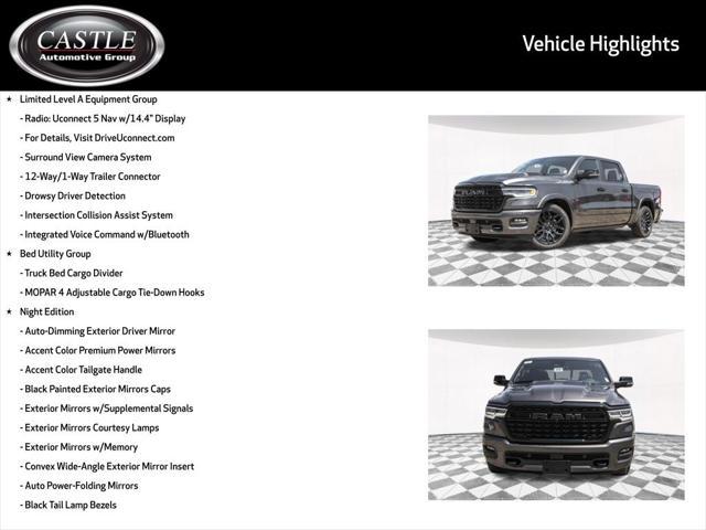 new 2025 Ram 1500 car, priced at $73,743