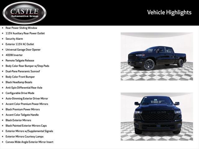 new 2025 Ram 1500 car, priced at $51,034