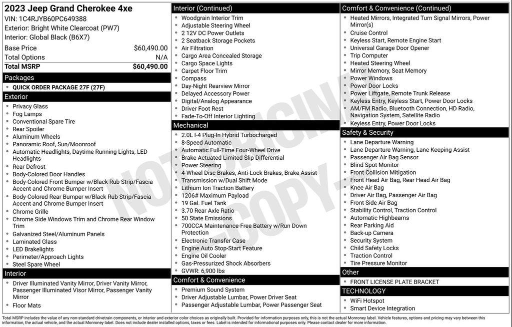 used 2023 Jeep Grand Cherokee 4xe car, priced at $28,577