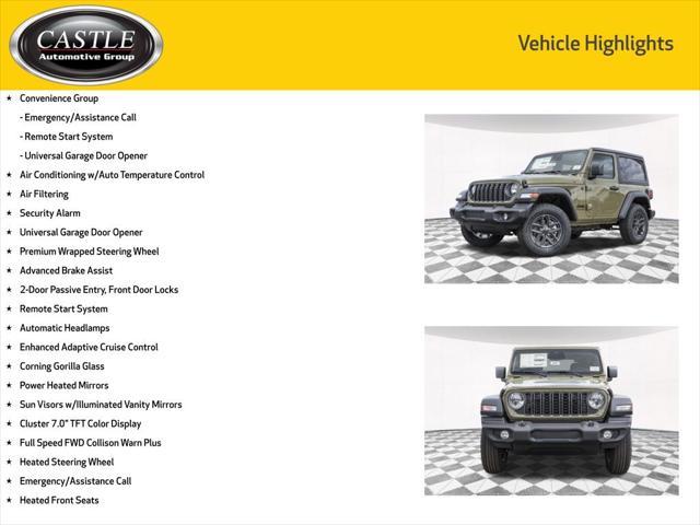 new 2025 Jeep Wrangler car, priced at $38,405