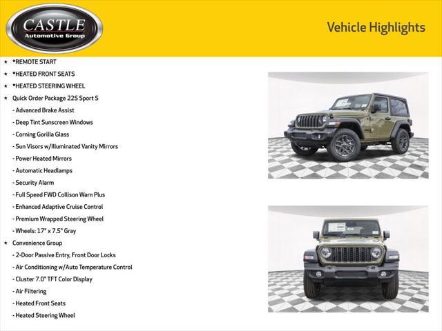 new 2025 Jeep Wrangler car, priced at $38,405