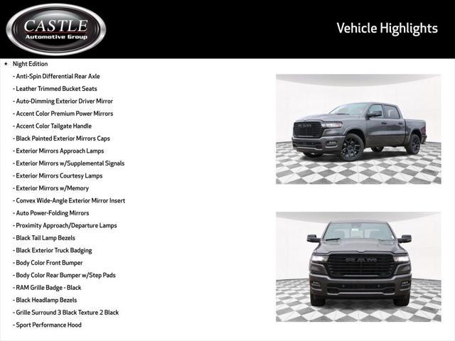 new 2025 Ram 1500 car, priced at $62,226