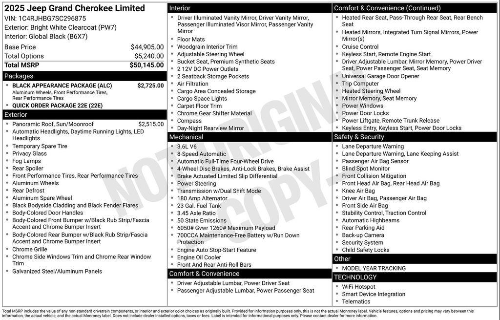 new 2025 Jeep Grand Cherokee car, priced at $41,973