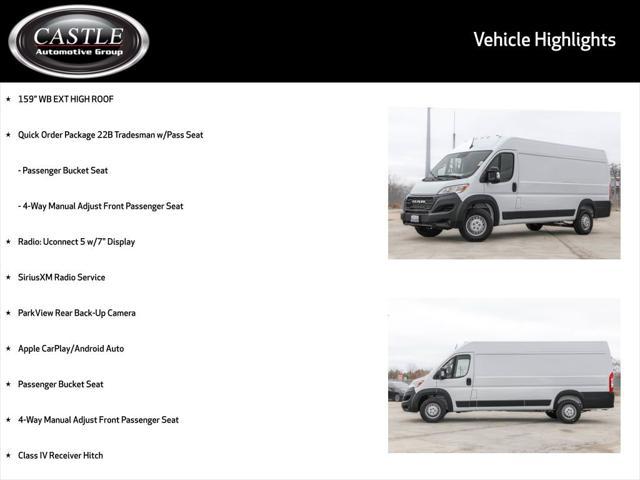 new 2025 Ram ProMaster 3500 car, priced at $53,083