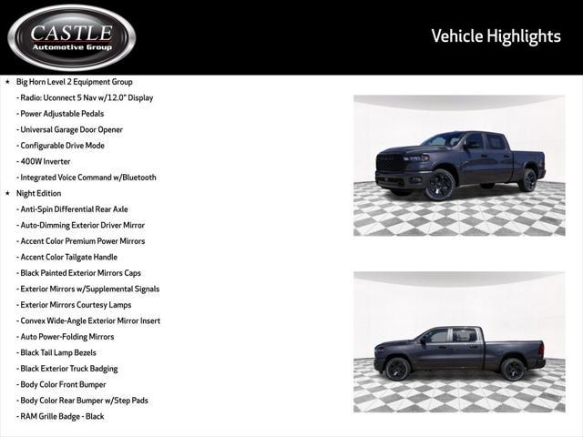 new 2025 Ram 1500 car, priced at $48,999