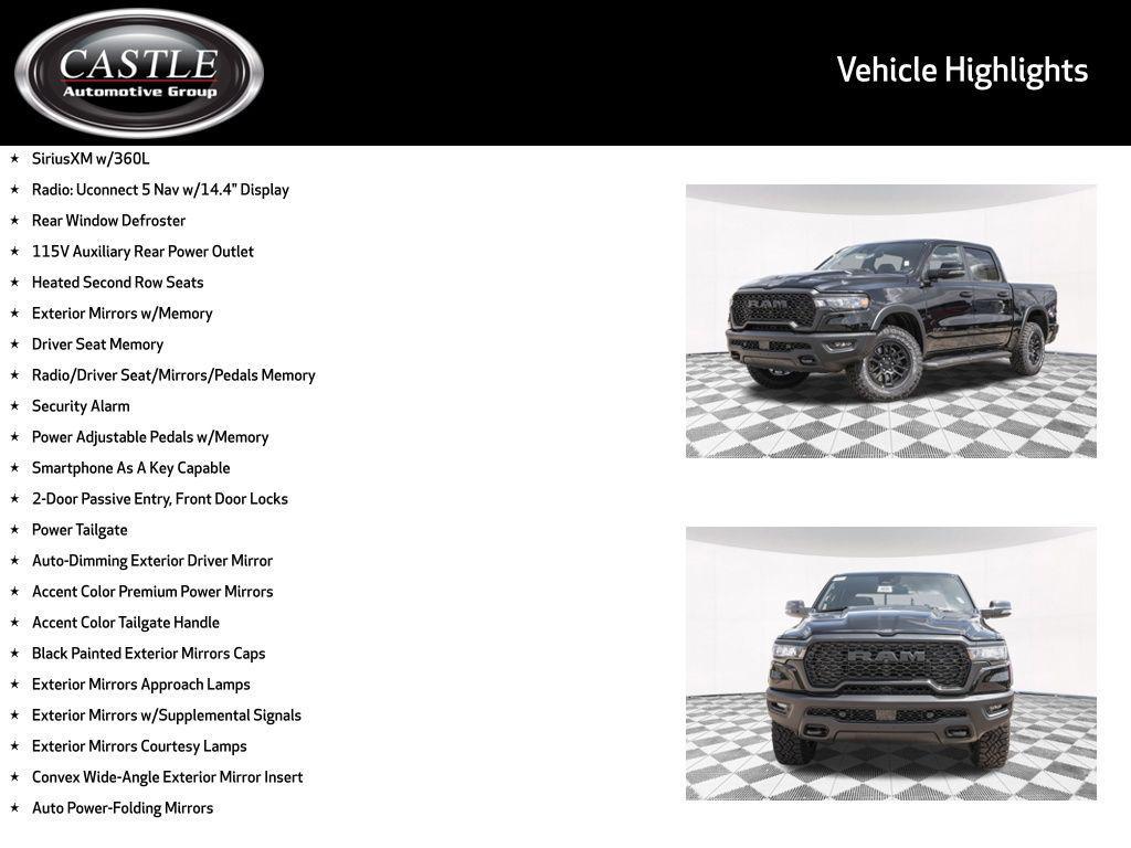 new 2026 Ram 1500 car, priced at $61,615