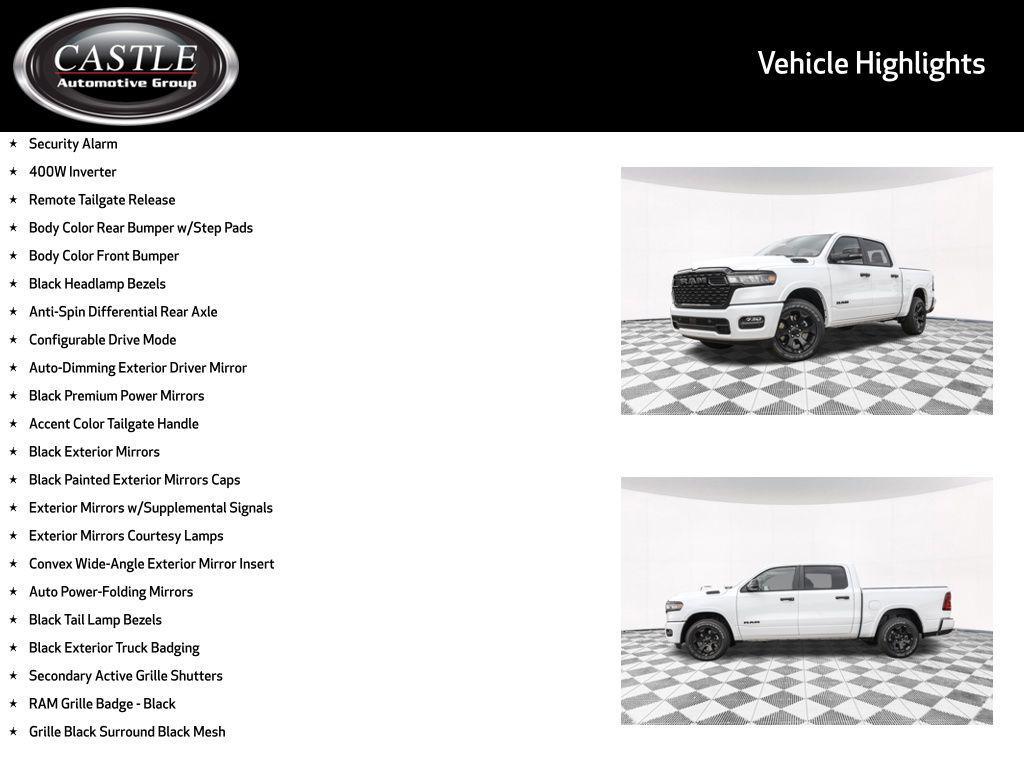 new 2026 Ram 1500 car, priced at $49,639