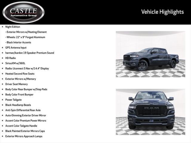 new 2025 Ram 1500 car, priced at $62,571