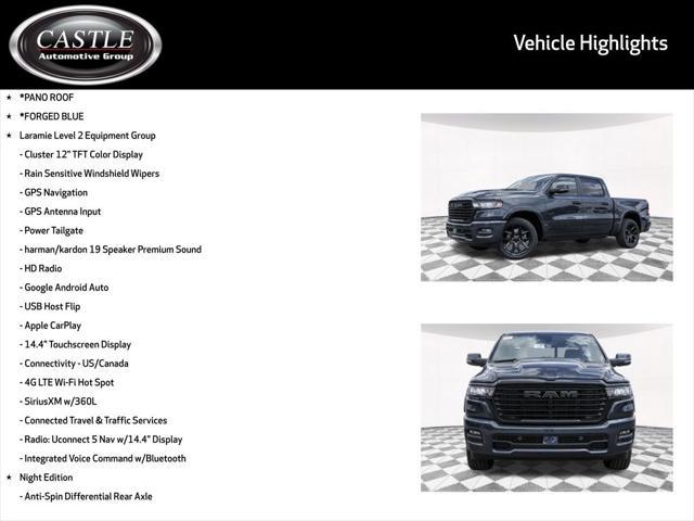 new 2025 Ram 1500 car, priced at $62,571