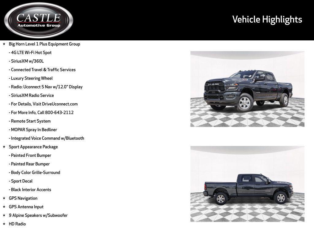 new 2026 Ram 2500 car, priced at $53,875