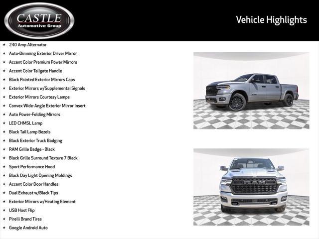 new 2025 Ram 1500 car, priced at $75,743
