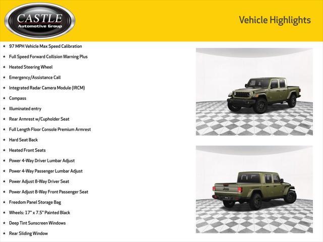 new 2025 Jeep Gladiator car, priced at $42,790