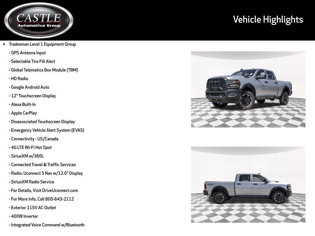 new 2026 Ram 2500 car, priced at $55,440