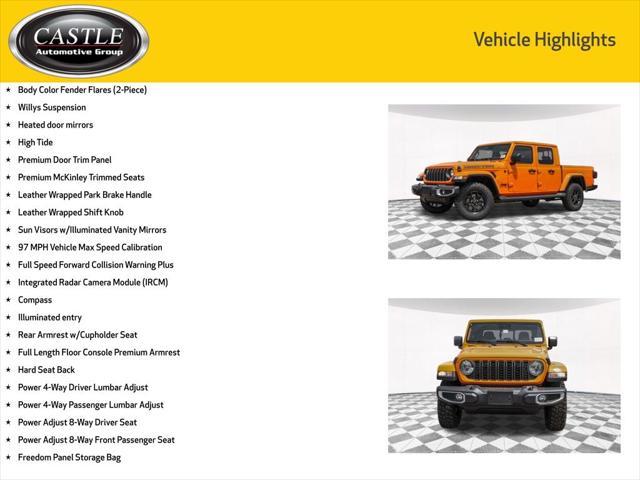 new 2025 Jeep Gladiator car, priced at $44,627