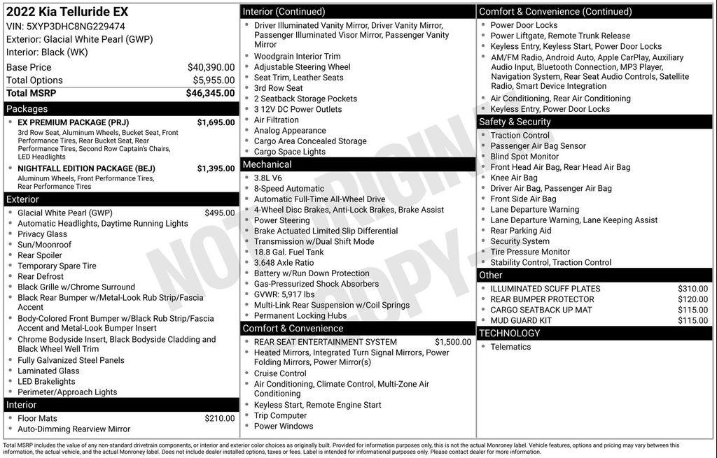 used 2022 Kia Telluride car, priced at $27,777