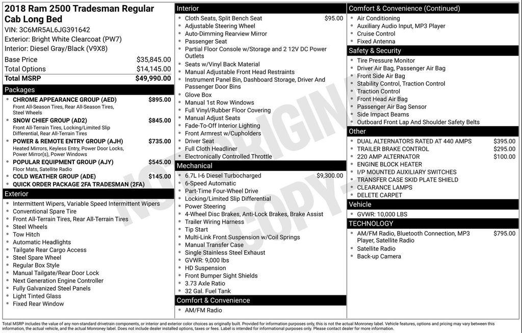 used 2018 Ram 2500 car, priced at $30,877