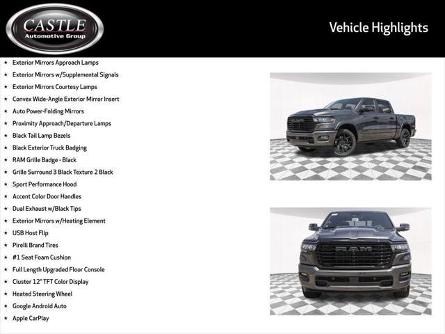 new 2025 Ram 1500 car, priced at $62,011
