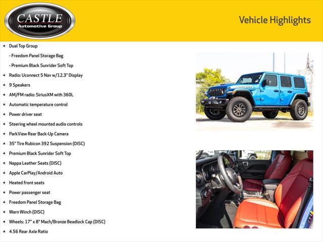 new 2024 Jeep Wrangler car, priced at $90,588