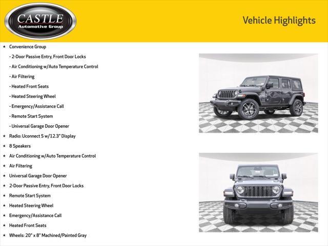 new 2025 Jeep Wrangler 4xe car, priced at $49,199