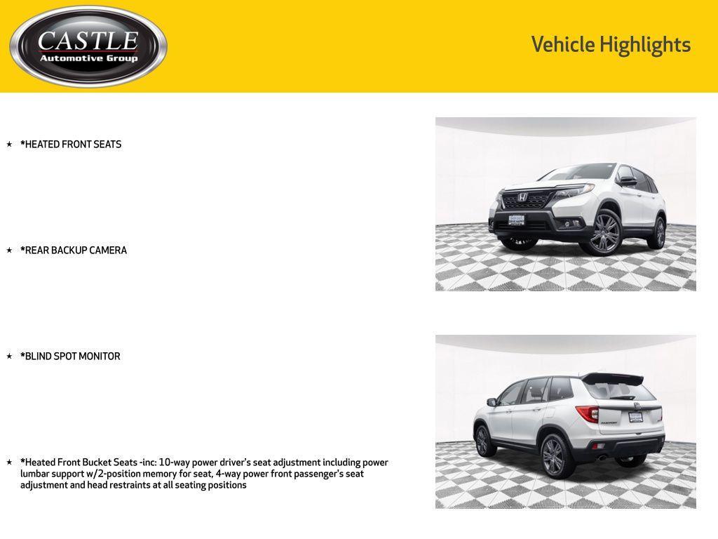 used 2020 Honda Passport car, priced at $26,677