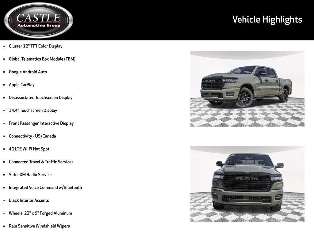 new 2026 Ram 1500 car, priced at $63,612