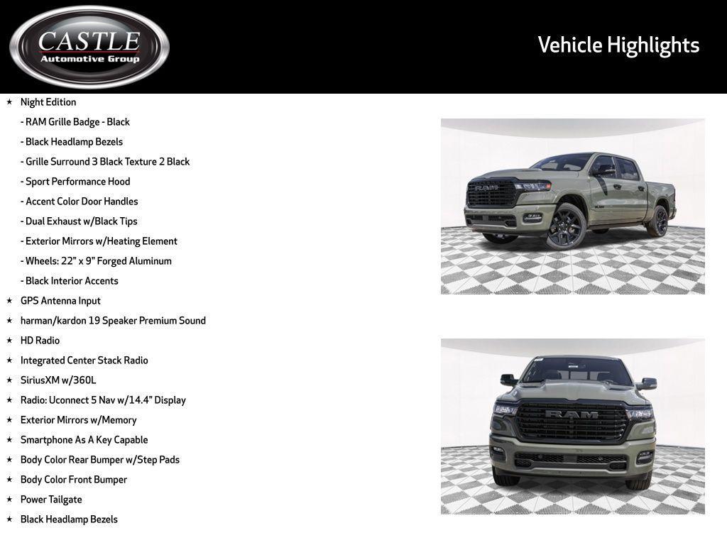 new 2026 Ram 1500 car, priced at $63,612