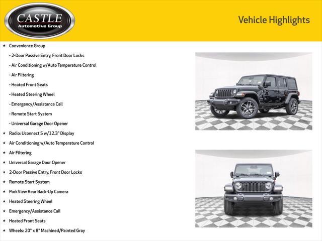 new 2025 Jeep Wrangler 4xe car, priced at $49,199