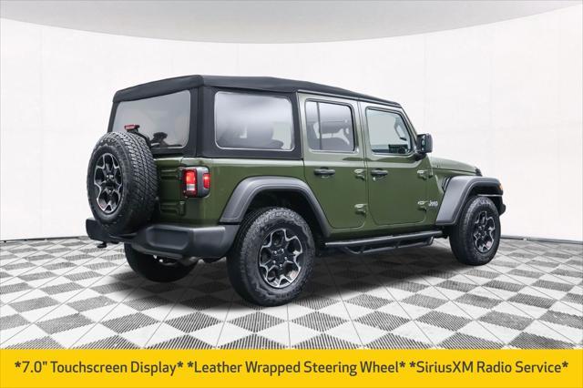 used 2021 Jeep Wrangler Unlimited car, priced at $24,377