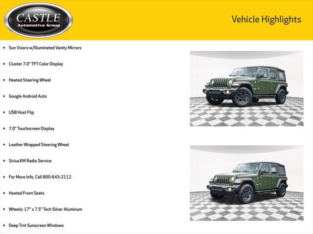 used 2021 Jeep Wrangler Unlimited car, priced at $24,377