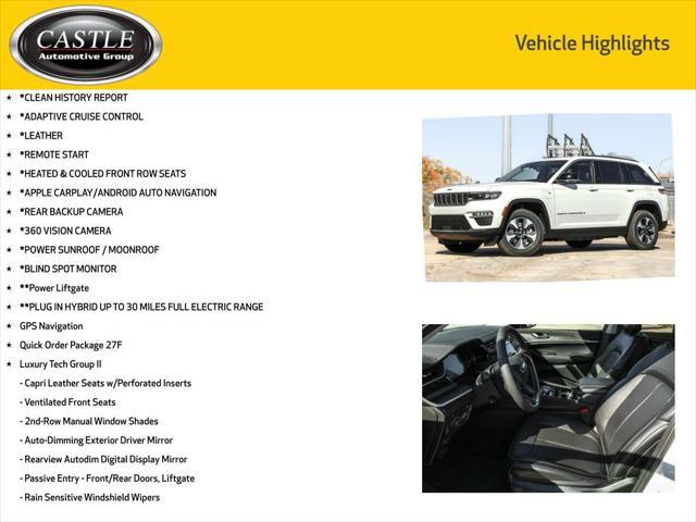 used 2022 Jeep Grand Cherokee 4xe car, priced at $38,977