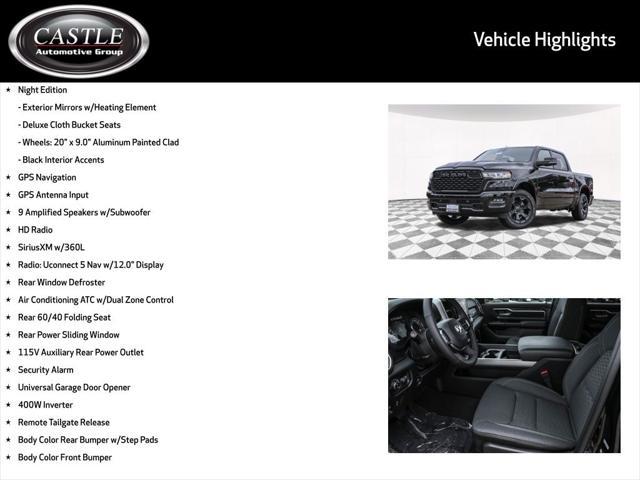 new 2025 Ram 1500 car, priced at $45,673