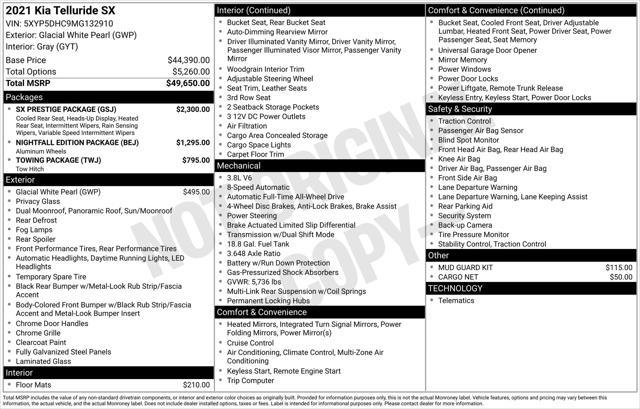 used 2021 Kia Telluride car, priced at $26,977
