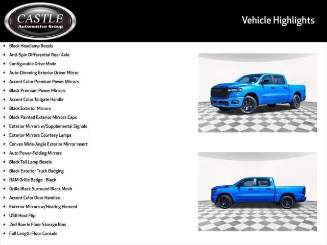 new 2025 Ram 1500 car, priced at $48,873