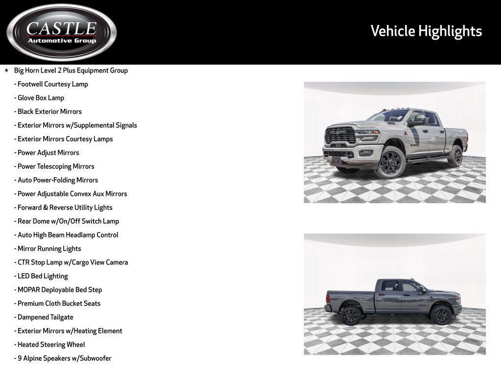 new 2025 Ram 2500 car, priced at $66,930