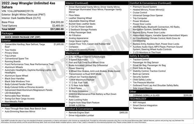 used 2022 Jeep Wrangler Unlimited 4xe car, priced at $34,577