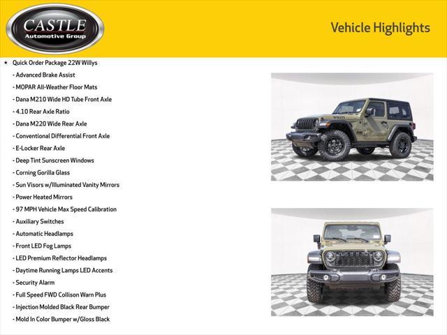 new 2025 Jeep Wrangler car, priced at $41,109