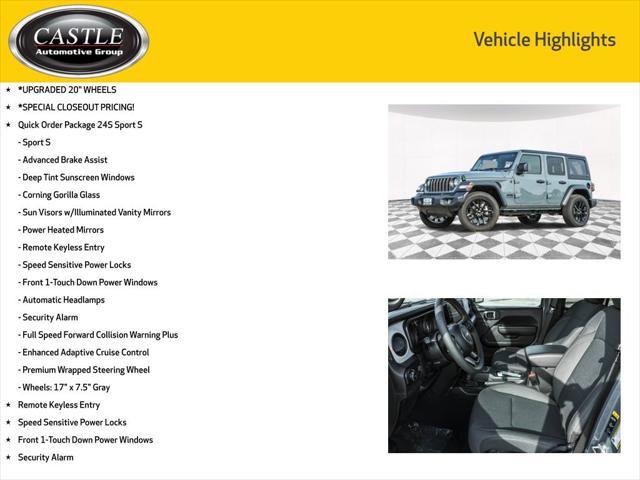 new 2024 Jeep Wrangler car, priced at $45,289