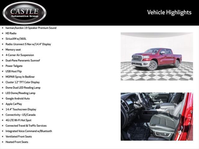new 2025 Ram 1500 car, priced at $64,136