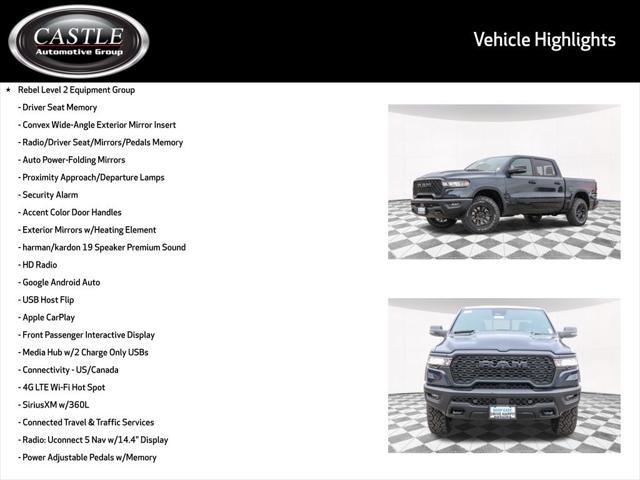 new 2025 Ram 1500 car, priced at $61,189