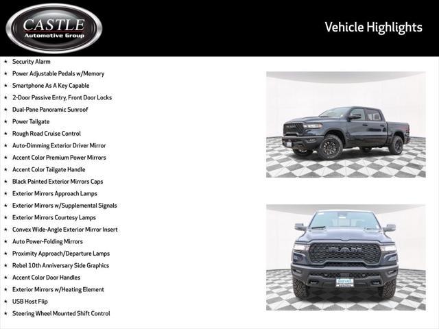 new 2025 Ram 1500 car, priced at $61,189