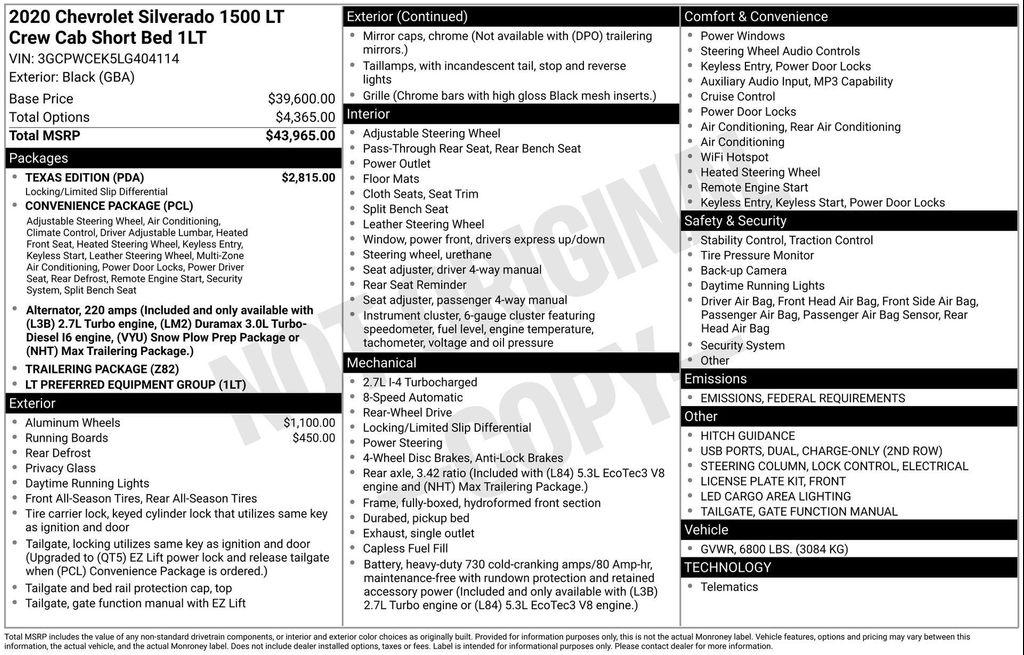 used 2020 Chevrolet Silverado 1500 car, priced at $22,577