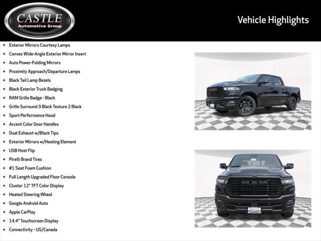 new 2025 Ram 1500 car, priced at $60,521