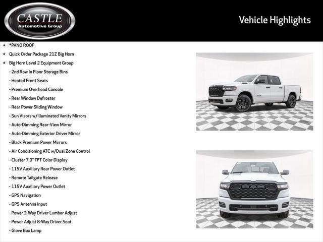 new 2025 Ram 1500 car, priced at $48,458
