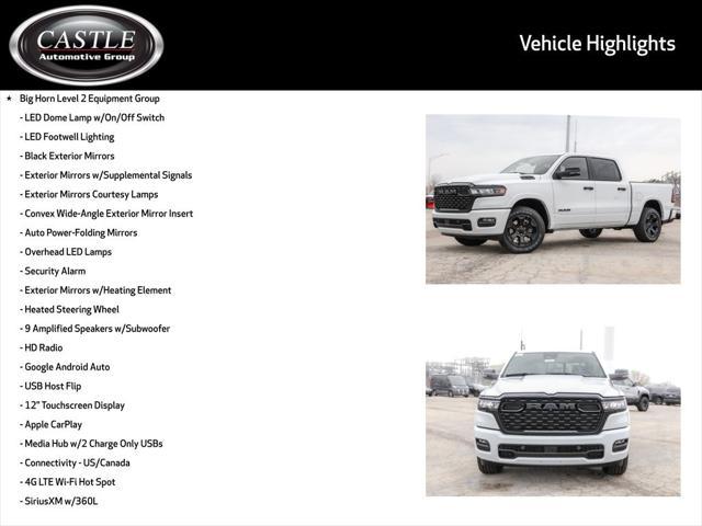new 2025 Ram 1500 car, priced at $49,705