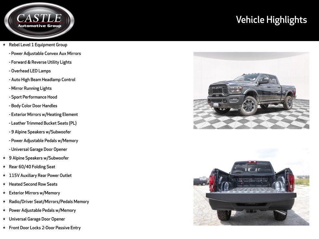 new 2025 Ram 2500 car, priced at $63,772