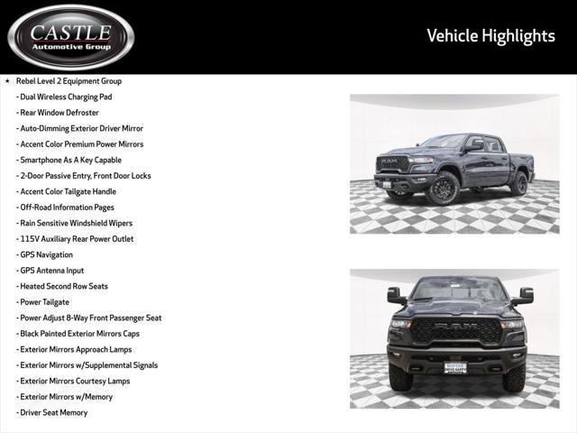 new 2025 Ram 1500 car, priced at $65,524